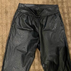 Commando faux leather joggers
